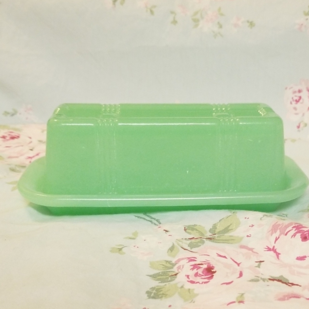 Adorable Jadeite Butter Dish